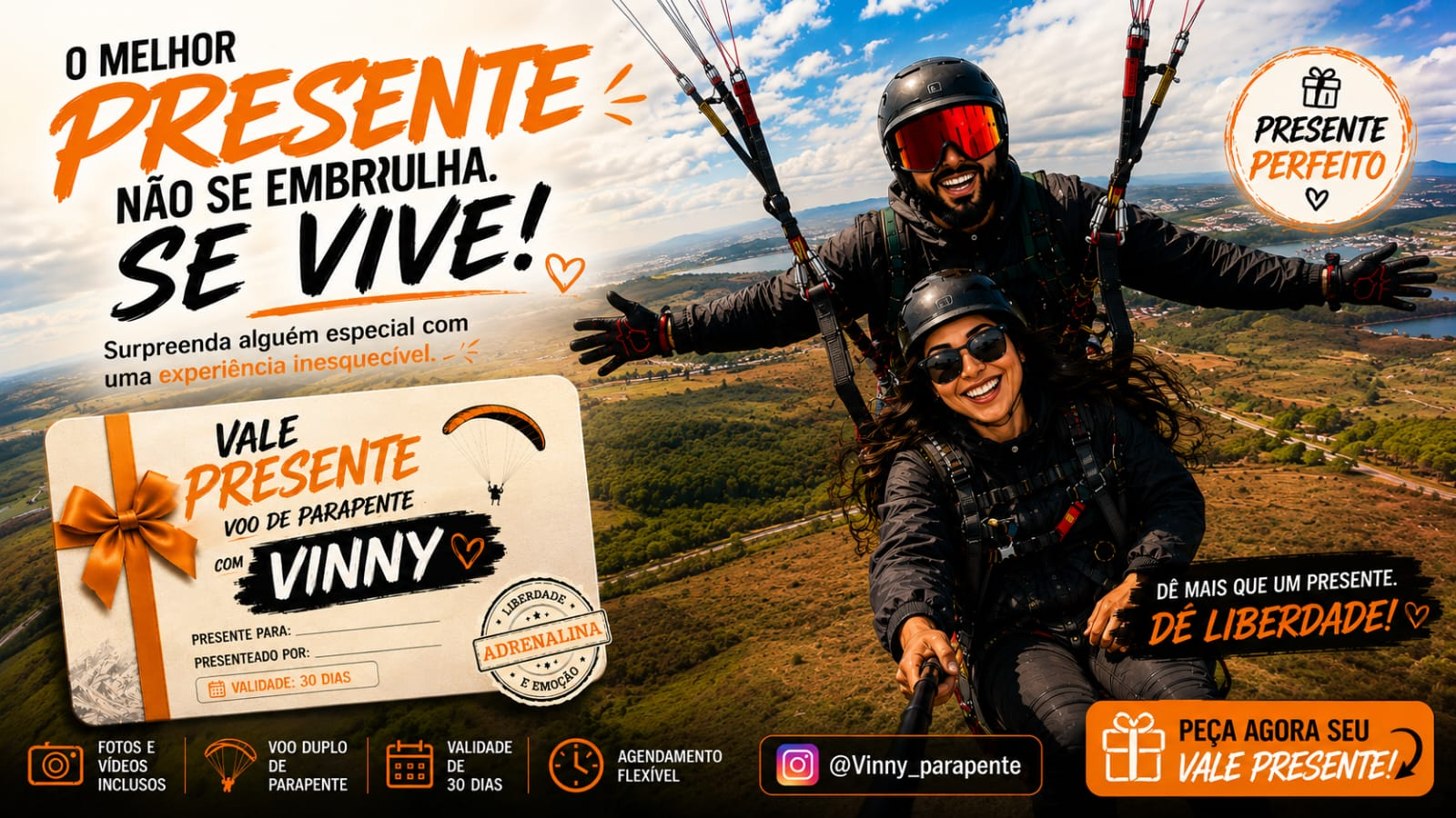 Presenteie com uma Experiência!